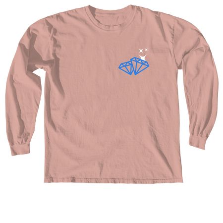 Diamond, a Peachy Comfort Colors Long Sleeve Tee
