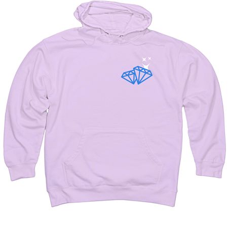 Diamond, a Lavender Midweight Pullover Hoodie