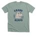 Grand Hippo, a Heather Sage Premium Unisex Tee