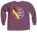Childhood Cancer & Sickle Cell Disease Month, a Berry Comfort Colors Long Sleeve Tee (back-view)
