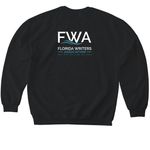 Shirts - I'm a Florida Writer, a Black Softstyle Crewneck Sweatshirt (back-view)