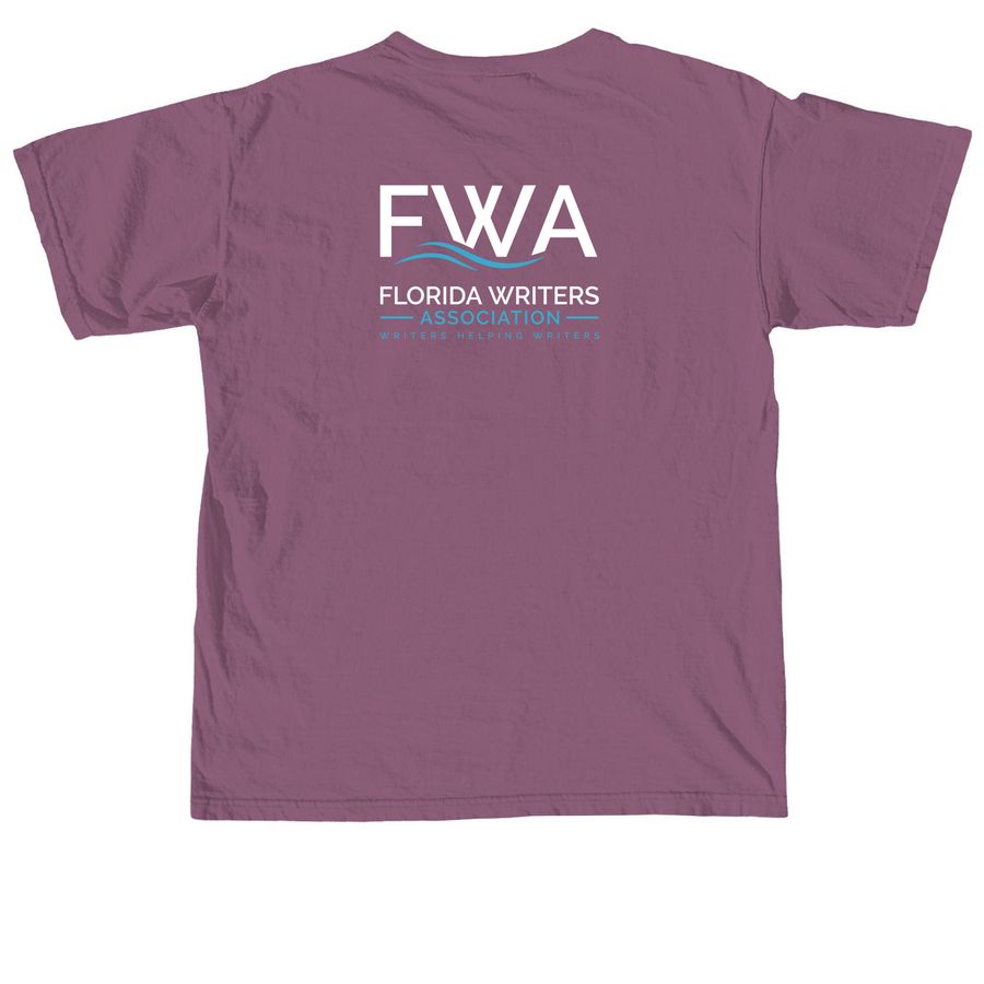 Shirts - I'm a Florida Writer, a Berry Comfort Colors Unisex Tee (back-view)