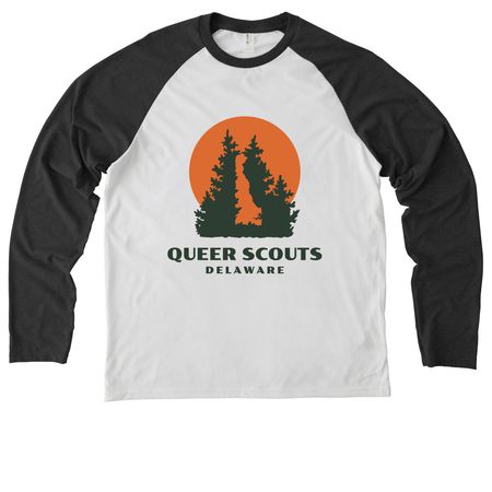 Logo Shirts, a Space Black/ Bright White Allmade Eco Triblend Colorblock Raglan Long Sleeve Tee