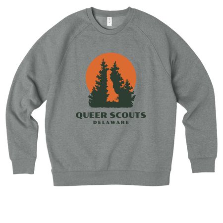 Logo Shirts, a Aluminum Grey Heather Allmade Organic CVC Crewneck Sweatshirt
