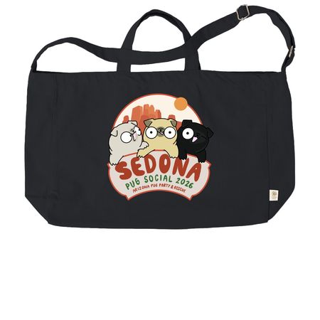 Sedona Pug Social Collectors Tote, a Black Reclaimist G2G Tote Bag