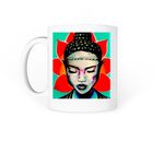 Saint Fleur, a White Coffee Mug (back-view)