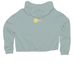(White Logo) T-shirts & Crops, a Sage Women?s Lightweight Cropped Hoodie (back-view)