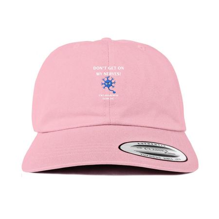 DON'T GET ON MY NERVES, a Pink Printed Classic Baseball Cap