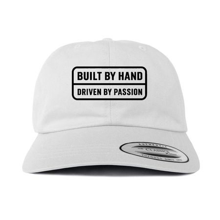 Built By Hand Caps, a White Printed Classic Baseball Cap
