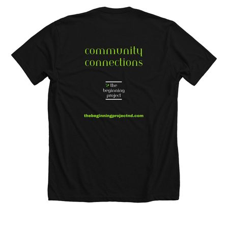 Community Connections, a Solid Black Blend Premium Unisex Tee