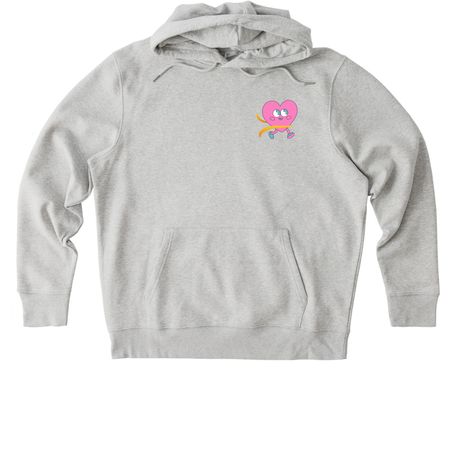 Amazing Grace | Design 2, a Cool Heather Grey Stanley/Stella Unisex Cruiser 2.0 Pullover Hoodie