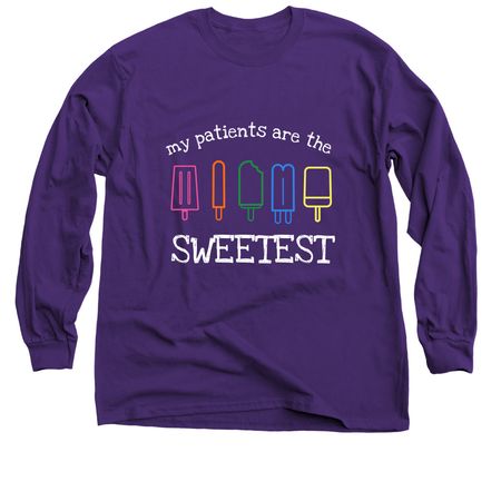 Le Bonheur Popsicles, a Purple Classic Long Sleeve Tee