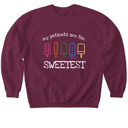 Le Bonheur Popsicles, a Maroon Softstyle Crewneck Sweatshirt