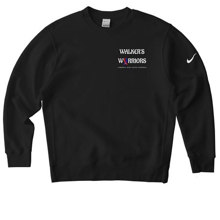 WALKERS WARRIORS Athletic Wear, a Black Nike Club Fleece Crewneck Sweatshirt