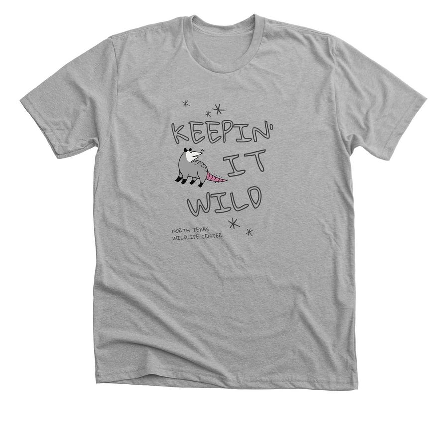 Keepin' It Wild-Opie, a Athletic Heather Premium Unisex Tee