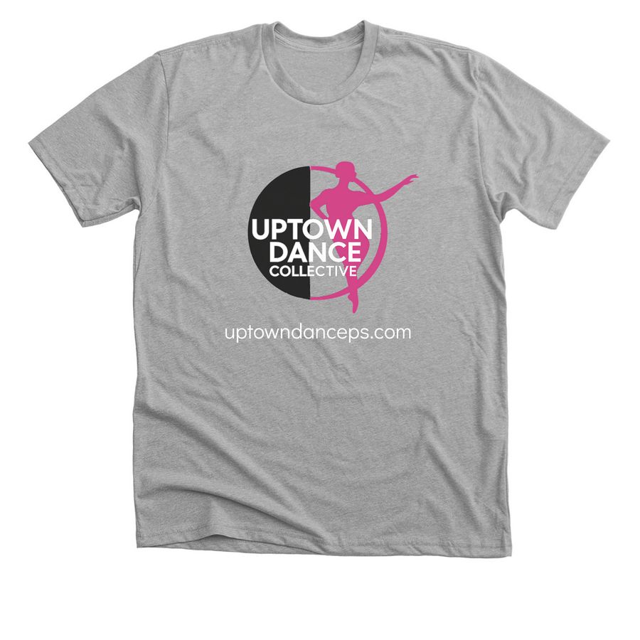 Support Uptown Dance Collective, a Athletic Heather Premium Unisex Tee