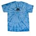 Healing Is Not Linear, a Baby Blue Classic Tie Dye Tee (back-view)