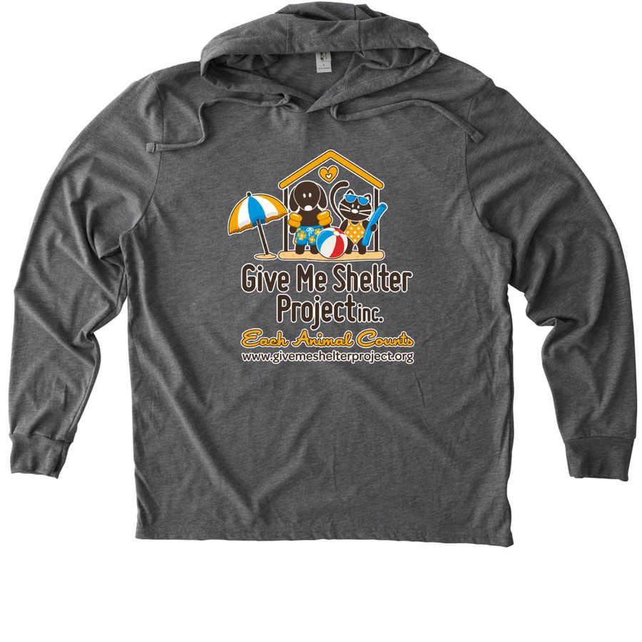 Limited Edition GMSP Summer Logo, a Aluminum Grey Allmade Eco Triblend Hoodie Tee