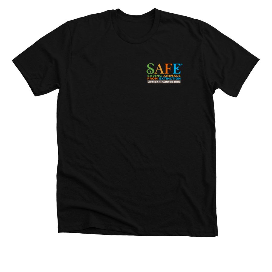 2026 APD SAFE Front and Back logo, a Solid Black Blend Premium Unisex Tee