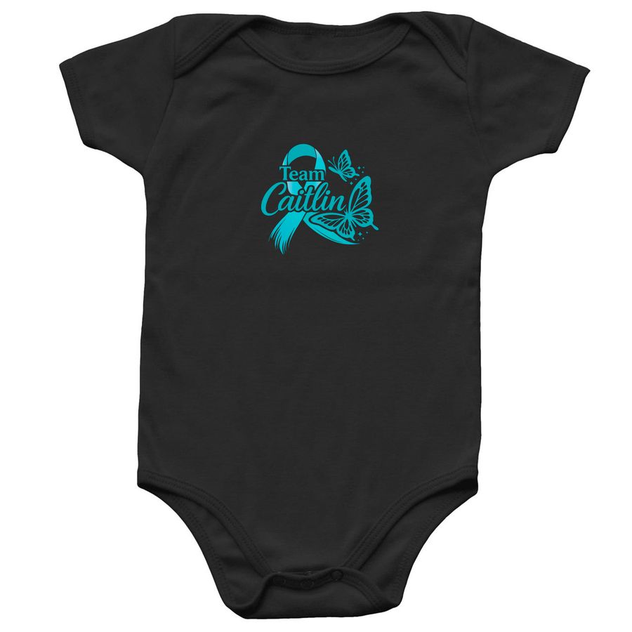 Spreading Ovarian Cancer Awareness - Baby, a Black Infant Onesie