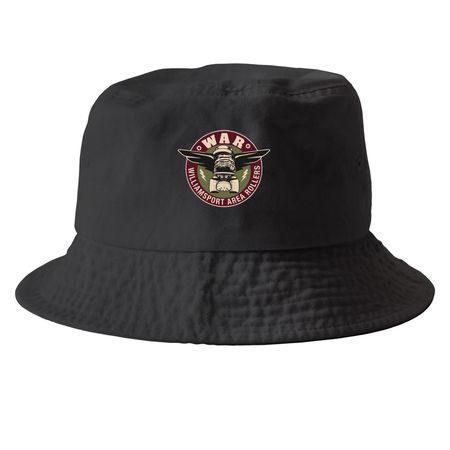 Hats & Beanies, a Black Printed Bucket Hat