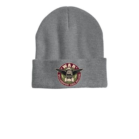 Hats & Beanies, a Dark Heather Grey Printed Cuffed Beanie