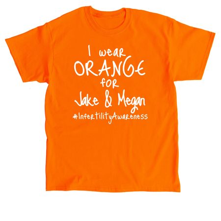 I Wear Orange, a Orange Classic Unisex Tee