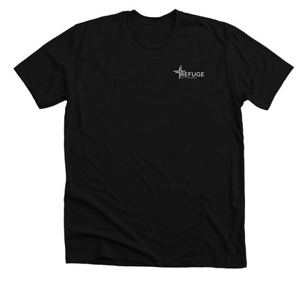 Refuge City Church Merchandise, a Solid Black Blend Premium Unisex Tee
