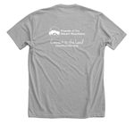 Thirsty?, a Athletic Heather Premium Unisex Tee (back-view)