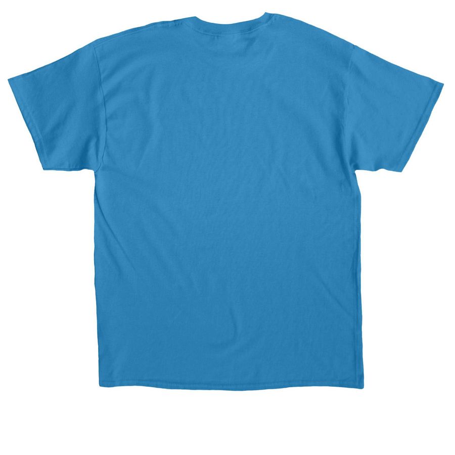 Questioning Cow, a Sapphire Classic Unisex Tee (back-view)