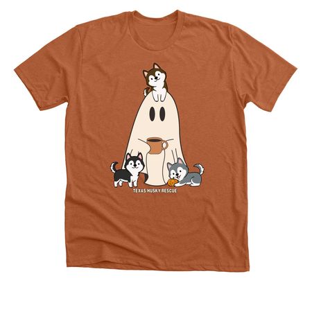 TXHR - Coffee & Huskies, a Heather Autumn Premium Unisex Tee