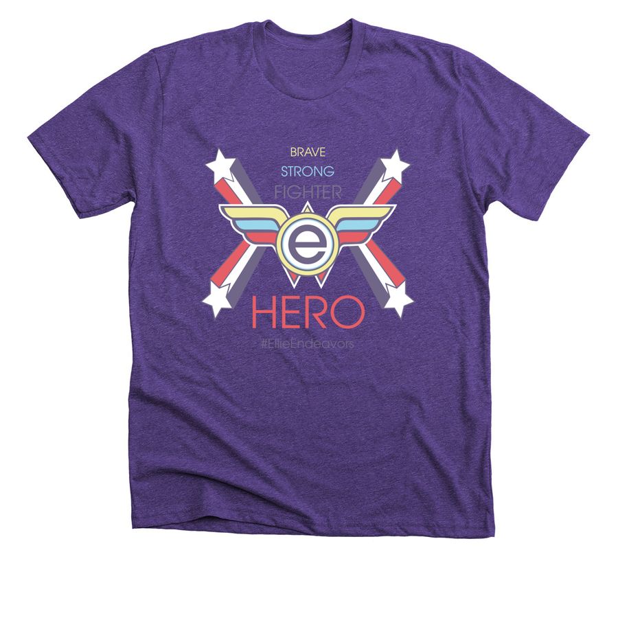 Wonder Ellie, a Heather Team Purple Premium Unisex Tee