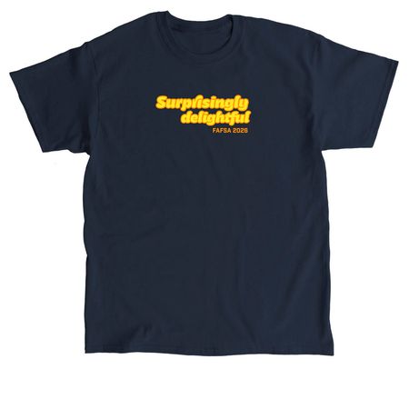 Surprisingly Delightful, a Navy Classic Unisex Tee