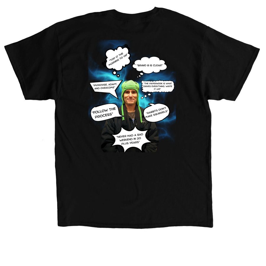 Court Retires!, a Black Classic Unisex Tee (back-view)
