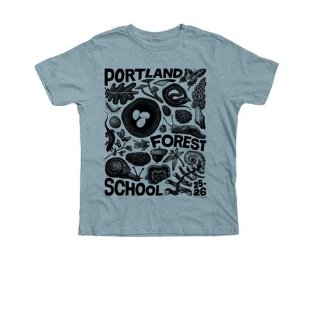 Portland Forest School 25-26, a Heather Blue Lagoon Premium Youth Tee