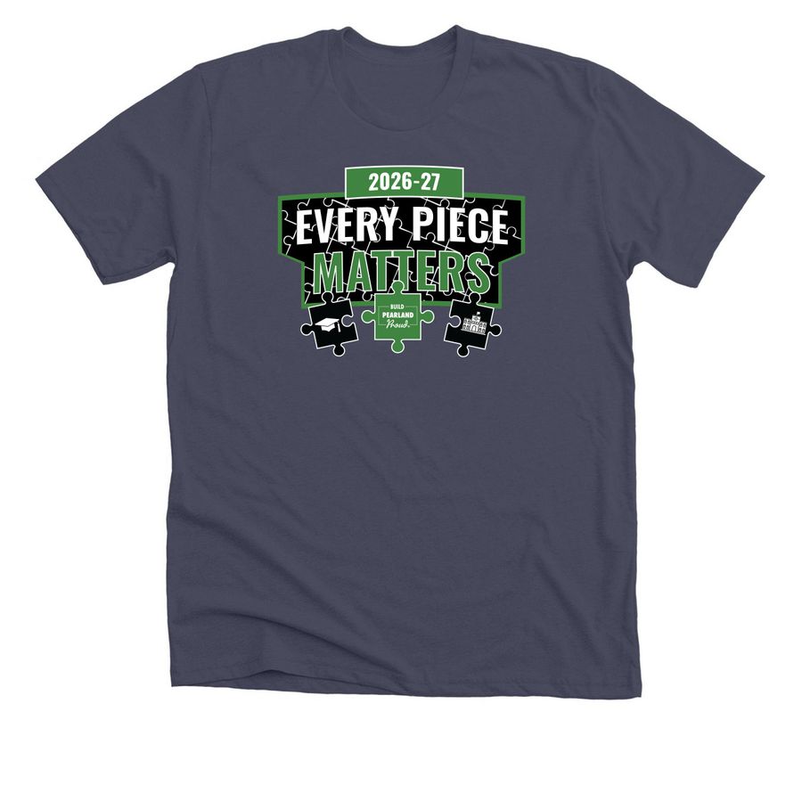Pearland ISD 2026-27, a Heather Midnight Navy Premium Unisex Tee