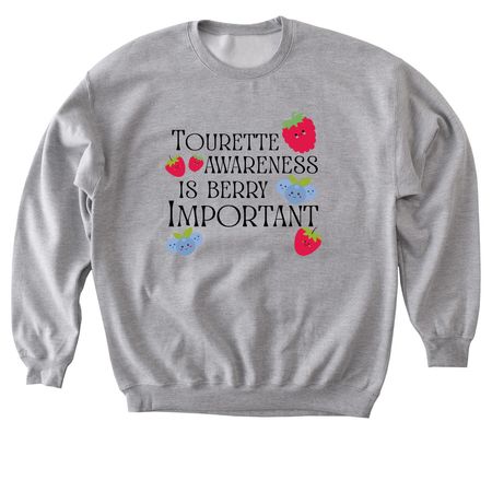 Berry Important Tee, a Sport Grey Softstyle Crewneck Sweatshirt