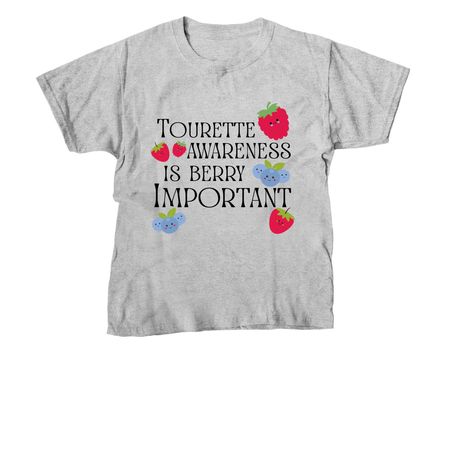 Berry Important Tee, a Sport Grey Youth Unisex Tee