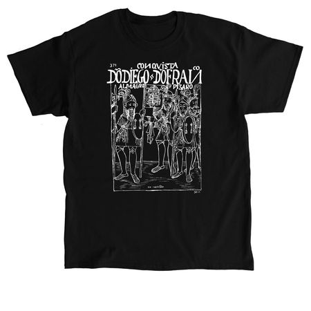 Guaman Poma - Conqvista Almagro & Pizarro, a Black Classic Unisex Tee