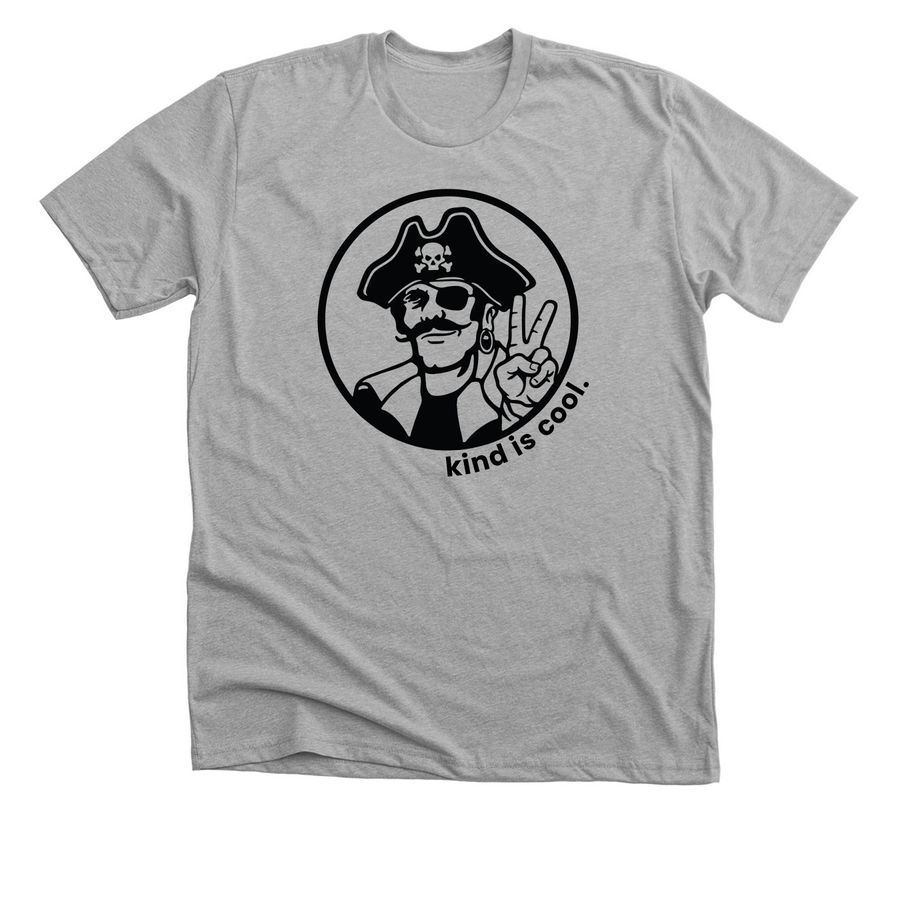 Pirate Kindness, a Athletic Heather Premium Unisex Tee