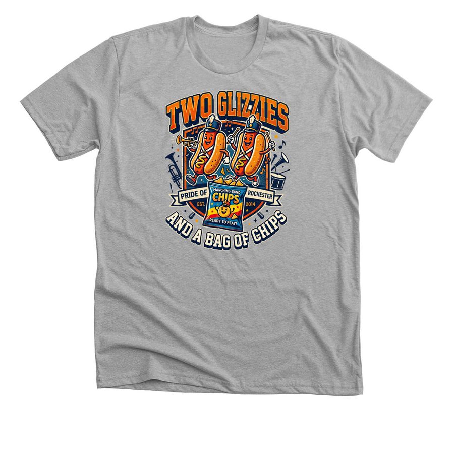 Hot Dog Friday, a Athletic Heather Premium Unisex Tee