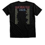 2026 G4V Tour Tee, a Black Heather Premium Unisex Tee (back-view)