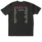 2026 G4V Tour Tee, a Vintage Black Triblend Unisex Tee (back-view)