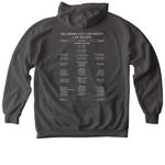 Law Review Seal with Masthead on Back, a Pepper Comfort Colors Pullover Hoodie (back-view)