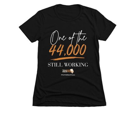 44K Anniversary, a Black Women's Slim Fit Tee