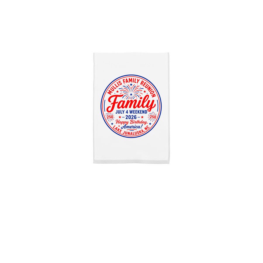 YARD SIGN, a White 12" x 18" Yard Flag