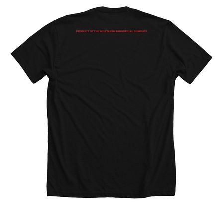 Man Among Men, a Solid Black Blend Premium Unisex Tee (back-view)
