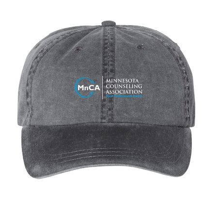 MnCA Hats&nbsp;, a Black Printed Pigment Dye Baseball Cap