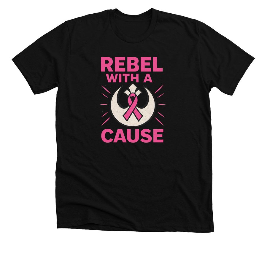 Send Breast Cancer to a Galaxy Far, Far Away&nbsp;, a Solid Black Blend Premium Unisex Tee