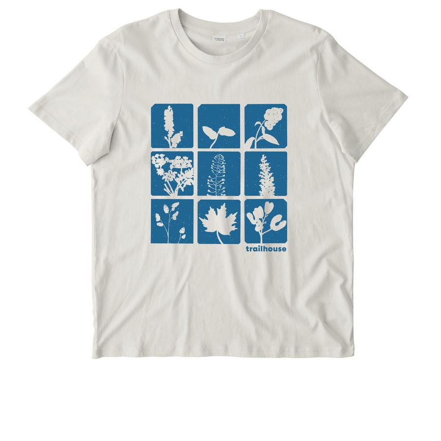 Cyanotype, a Natural Raw Stanley/Stella Unisex Crafter Tee